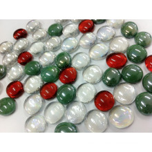 Christmas flat glass marble design